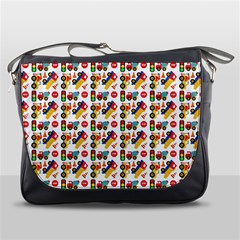 Pattern Patterns Construction Messenger Bag by Vaneshart