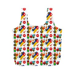 Pattern Patterns Construction Full Print Recycle Bag (m) by Vaneshart