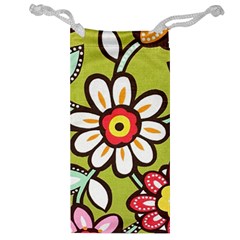 Flowers Fabrics Floral Jewelry Bag by Vaneshart