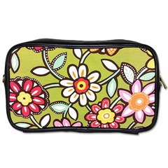 Flowers Fabrics Floral Toiletries Bag (two Sides) by Vaneshart