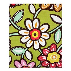 Flowers Fabrics Floral Shower Curtain 60  X 72  (medium)  by Vaneshart