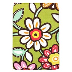 Flowers Fabrics Floral Removable Flap Cover (l) by Vaneshart