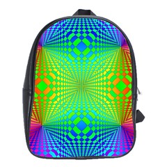 Pattern Colorful Abstract School Bag (xl) by Vaneshart