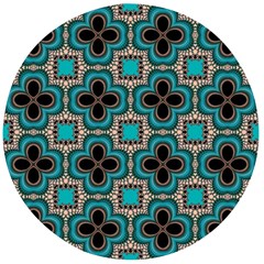 Seamless Wallpaper Pattern Wooden Bottle Opener (round)