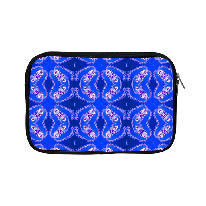 Seamless Fractal Blue Apple iPad Mini Zipper Cases