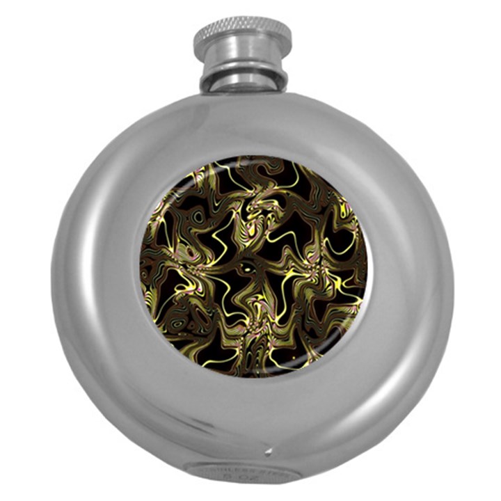 Seamless Seamless Tile Repeat Pattern Free Picture Round Hip Flask (5 oz)