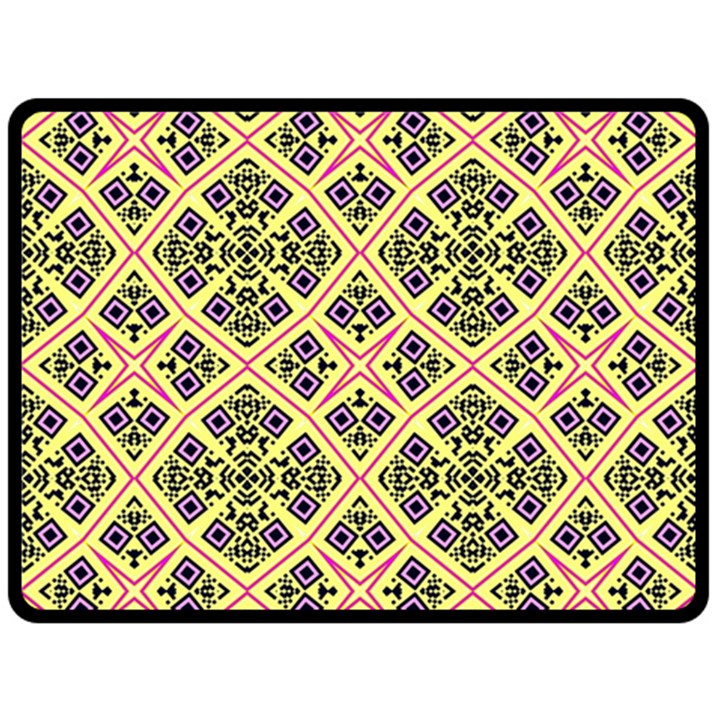 Seamless Wallpaper Geometric Fleece Blanket (Large) 