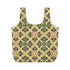 Seamless Wallpaper Geometric Full Print Recycle Bag (m) by Vaneshart