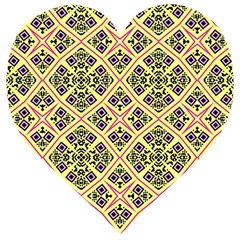 Seamless Wallpaper Geometric Wooden Puzzle Heart