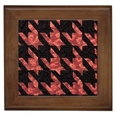 Fabric Pattern Dogstooth Framed Tile by Vaneshart