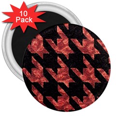 Fabric Pattern Dogstooth 3  Magnets (10 Pack)  by Vaneshart