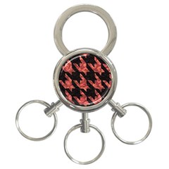 Fabric Pattern Dogstooth 3-ring Key Chain by Vaneshart