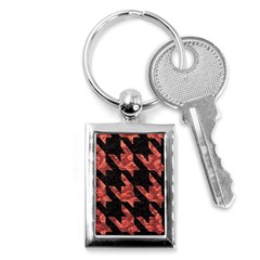 Fabric Pattern Dogstooth Key Chain (rectangle) by Vaneshart