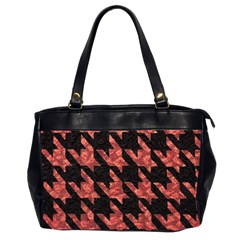 Fabric Pattern Dogstooth Oversize Office Handbag (2 Sides) by Vaneshart