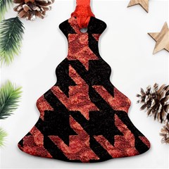 Fabric Pattern Dogstooth Christmas Tree Ornament (two Sides) by Vaneshart