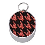 Fabric Pattern Dogstooth Mini Silver Compasses Front