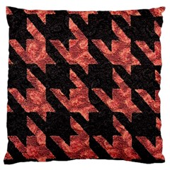 Fabric Pattern Dogstooth Large Flano Cushion Case (two Sides) by Vaneshart