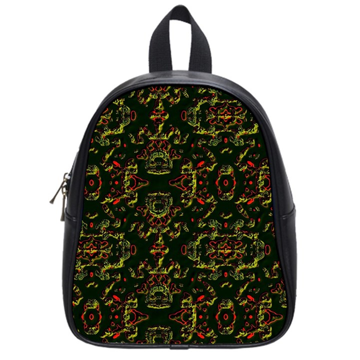 Seamless Pattern Background School Bag (Small)