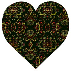 Seamless Pattern Background Wooden Puzzle Heart