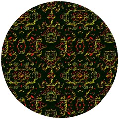 Seamless Pattern Background Wooden Puzzle Round by Vaneshart