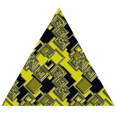 Seamless Pattern Background Wooden Puzzle Triangle by Vaneshart