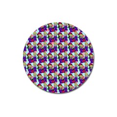 Thursday Pattern  Blue Magnet 3  (round) by snowwhitegirl