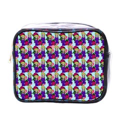 Thursday Pattern  Blue Mini Toiletries Bag (one Side) by snowwhitegirl