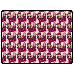 Thurs Pattern  Pink Double Sided Fleece Blanket (large)  by snowwhitegirl