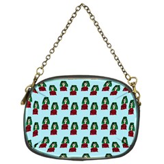 Girl With Green Hair Pattern Chain Purse (one Side) by snowwhitegirl