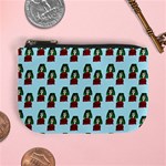 Girl With Green Hair Pattern Mini Coin Purse Front