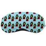 Girl With Green Hair Pattern Sleeping Mask Front