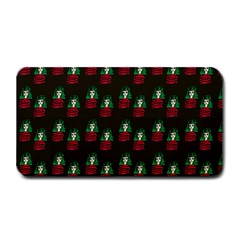 Girl With Green Hair Pattern Brown Medium Bar Mats by snowwhitegirl