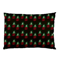 Girl With Green Hair Pattern Brown Pillow Case (two Sides) by snowwhitegirl