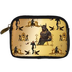 Anubis The Egyptian God Pattern Digital Camera Leather Case by FantasyWorld7