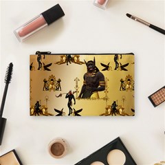 Anubis The Egyptian God Pattern Cosmetic Bag (small) by FantasyWorld7