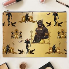 Anubis The Egyptian God Pattern Cosmetic Bag (xxxl) by FantasyWorld7