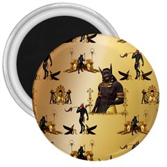 Anubis The Egyptian God Pattern 3  Magnets by FantasyWorld7