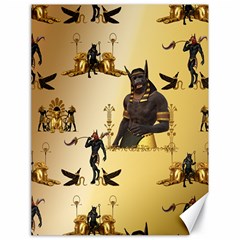 Anubis The Egyptian God Pattern Canvas 18  X 24  by FantasyWorld7