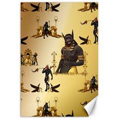 Anubis The Egyptian God Pattern Canvas 20  X 30  by FantasyWorld7