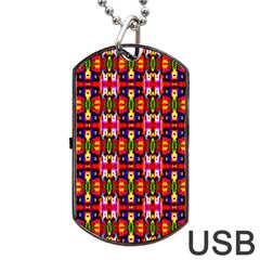 Abstract 40 Dog Tag Usb Flash (one Side) by ArtworkByPatrick