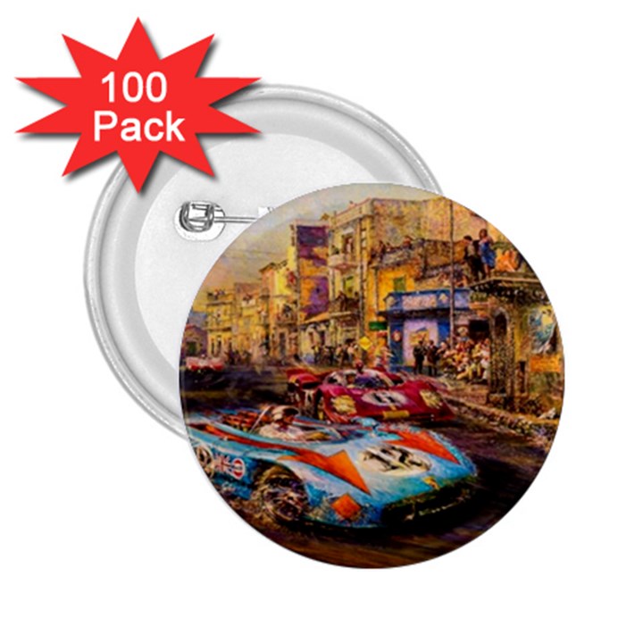 Racing 2.25  Buttons (100 pack) 