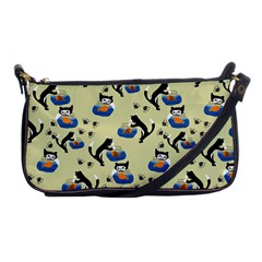 Cat And Fishbowl Shoulder Clutch Bag by bloomingvinedesign