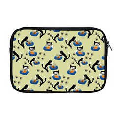 Cat And Fishbowl Apple Macbook Pro 17  Zipper Case by bloomingvinedesign