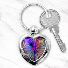 Rays Colorful Laser Ray Light Key Chain (heart) by Bajindul