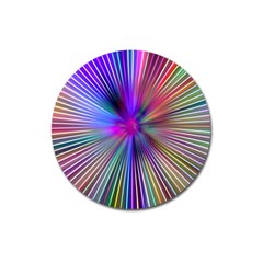 Rays Colorful Laser Ray Light Magnet 3  (round) by Bajindul