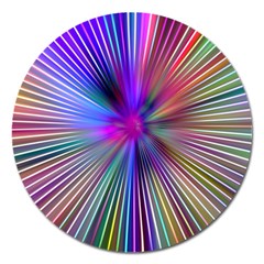 Rays Colorful Laser Ray Light Magnet 5  (round)