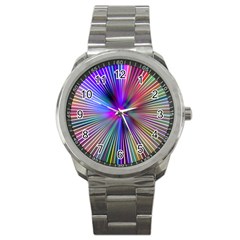 Rays Colorful Laser Ray Light Sport Metal Watch by Bajindul