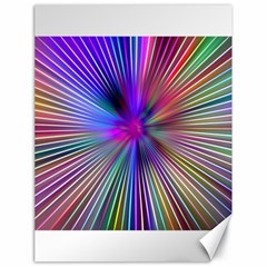 Rays Colorful Laser Ray Light Canvas 18  X 24  by Bajindul