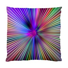 Rays Colorful Laser Ray Light Standard Cushion Case (two Sides) by Bajindul