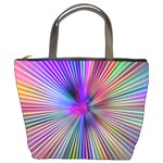 Rays Colorful Laser Ray Light Bucket Bag Front